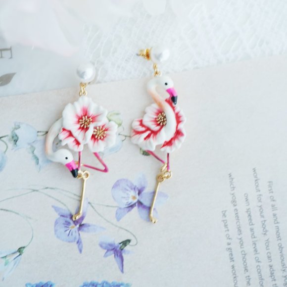 Bill skinner flamingo earrings - Picture 7 of 10